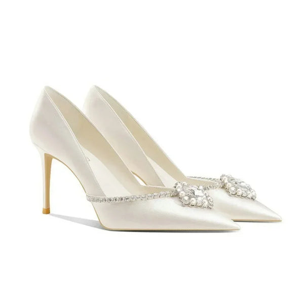 Elegant Wedding Shoes Bridal Shoes Rhinestone High Heels Pumps